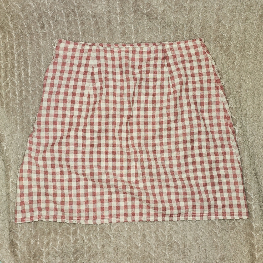 American Eagle Gingham Skirt sz S - Picture 3 of 6
